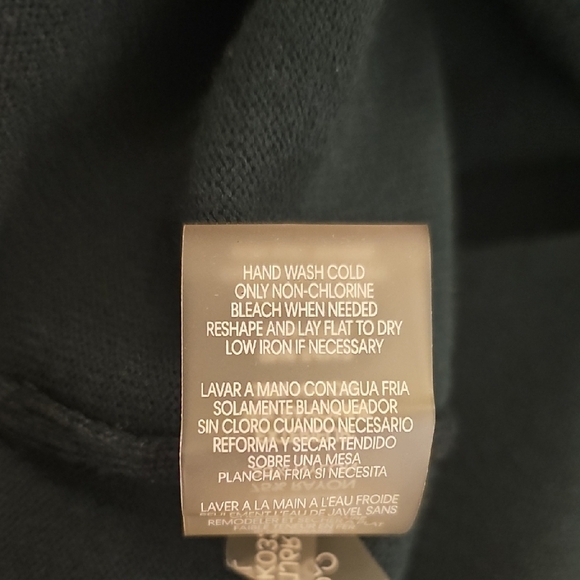 Calvin Klein Dark Green Puff Sleeve Sweater Dress - Picture 9 of 9